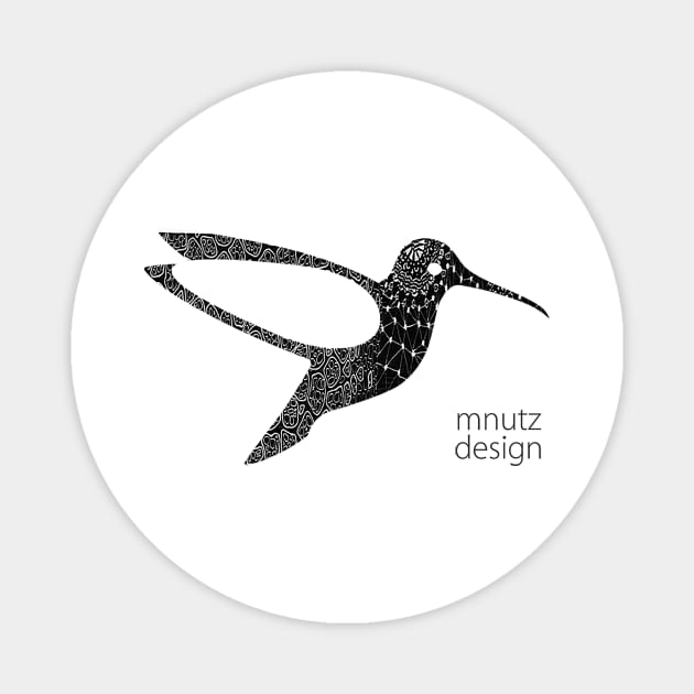 mnutzDesign - Logo - Kolibri - cell nucleus Magnet by mnutz